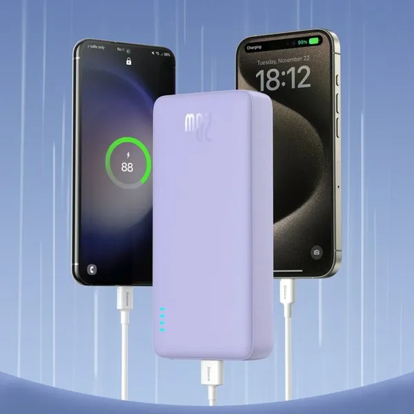Powerbank Baseus P10022804513-00 Purpurinis 20000 mAh 74 WH