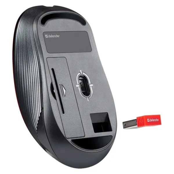 Langaton hiiri Defender GASSA MM-105 RF SILENT Harmaa 1600 dpi