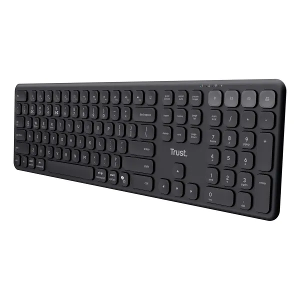 Bezvadu Klaviatūra Trust Vaiya Melns QWERTY Qwerty US