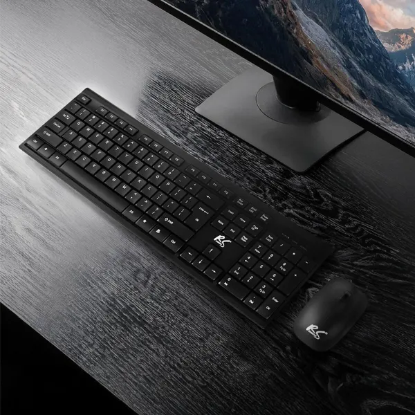 Klaviatūra un Pele Nano RS RS580 Melns