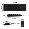 Klaviatūra un Pele Nano RS RS580 Melns