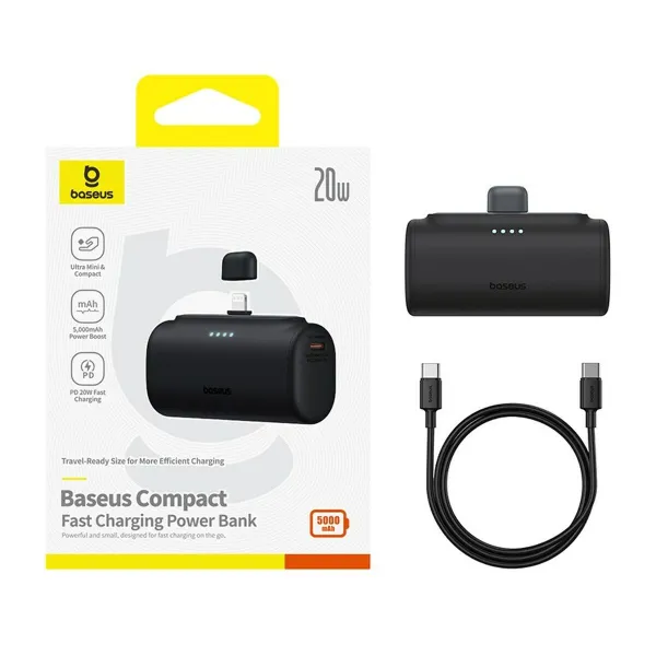 Powerbank Baseus P10068307113-00 Juoda 5000 mAh