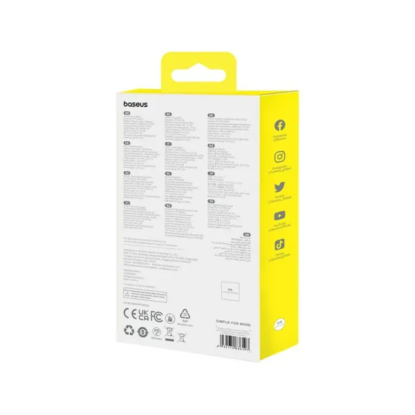 Powerbank Baseus P10059001223-00 Balta 10000 mAh