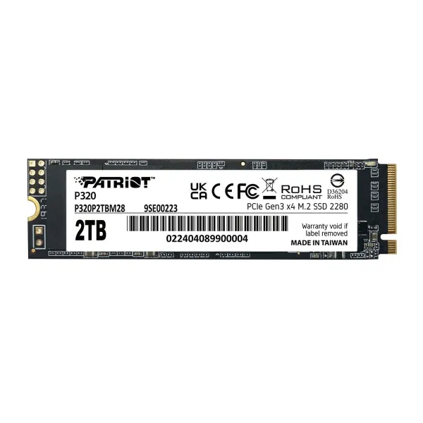 Kõvaketas Patriot Memory P320P2TBM28 2 TB SSD