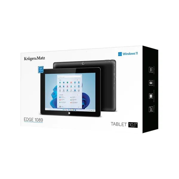 Planšetė Kruger & Matz KM1089 10,1" Intel Celeron N4020 8 GB RAM 256 GB Juoda