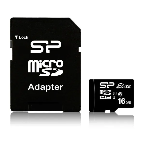MicroSD Mälikaart koos Adapteriga Silicon Power Elite 16 GB