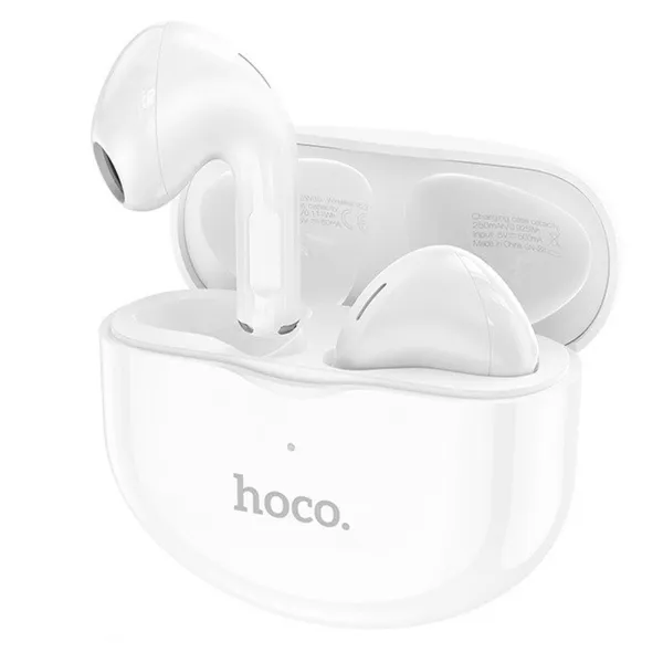 Bevielės ausinės su krovimo dėklu Hoco EW35 Balta