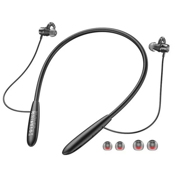 Sportinė Bluetooth laisvų rankų įranga Hoco ES61 Manner Sports Juoda