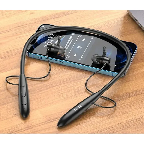 Sportinė Bluetooth laisvų rankų įranga Hoco ES61 Manner Sports Juoda