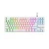 Žaidimų klaviatūra Trust GXT 833W THADO Balta Spalvotas QWERTY Qwerty US