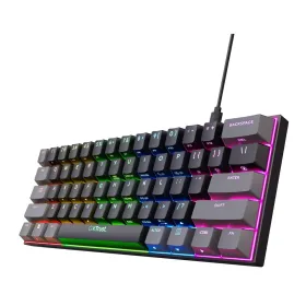 Žaidimų klaviatūra Trust GXT 867 Acira Juoda Spalvotas QWERTY Qwerty US