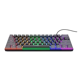 Žaidimų klaviatūra Trust GXT 867 Acira Juoda Spalvotas QWERTY Qwerty US