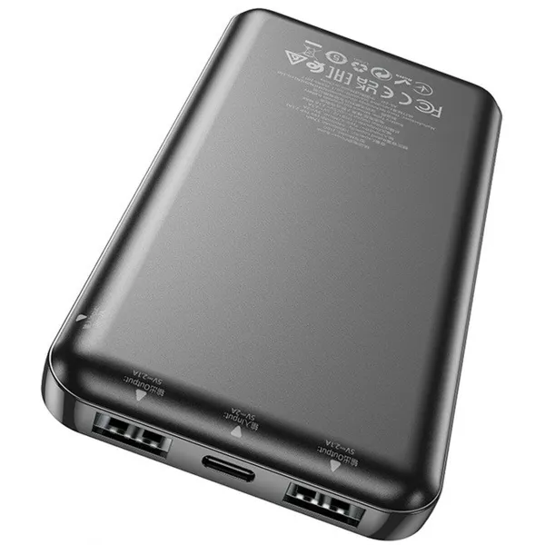 Powerbank Hoco J100 black Melns 10000 mAh
