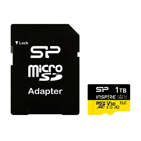 Micro SD Memory Card with Adaptor Silicon Power SP512GBSTXLA2V1NSP 512 GB