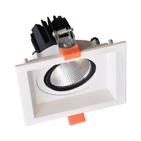 KVADRĀTA FORMAS LED PĀRVIETOJAMS PROŽEKTORS 15W 230V 4000K BALTS