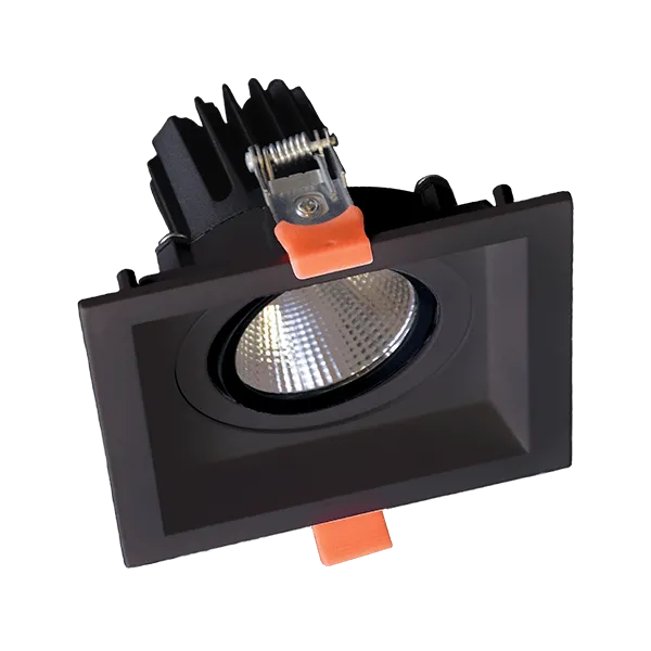 KVADRĀTS LED PĀRVIETOJAMS PROŽEKTORS 30W 230V 3000K MELNS