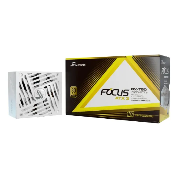Maitinimo blokas SeaSonic FOCUS-GX-750-V4-WHITE ATX 750 W 80 Plus Gold RoHS CE BSMI CB