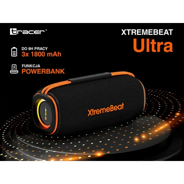 Nešiojamos Bluetooth garso kolonėlės Tracer XtremeBeat Ultra Juoda 25 W