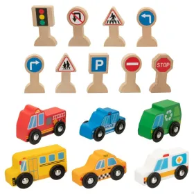 Transporto priemonių žaidimo rinkinys Woomax 15 Dalys (6 vnt.)