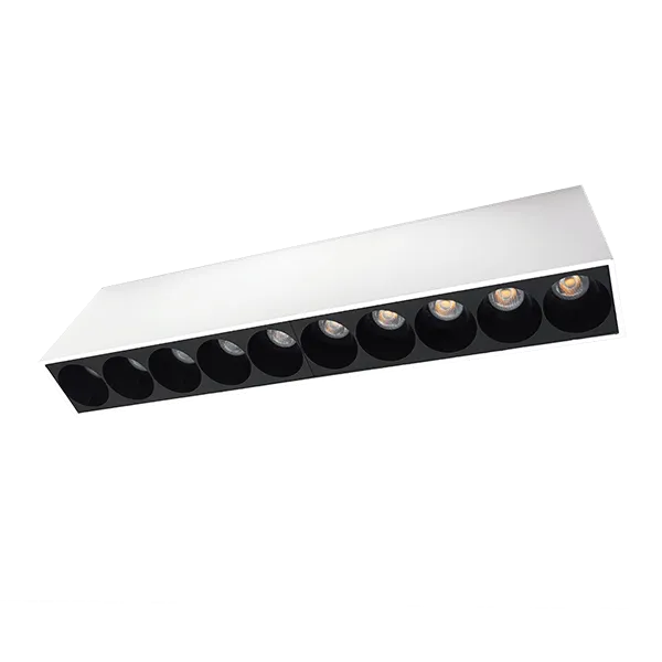 PINTA-ASENNUSVALAISIN EL-14 20W 4000K, VALKOINEN JA MUSTA
