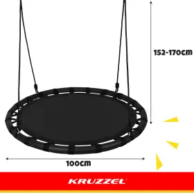 Haikaranpesäkeinu 100 cm musta