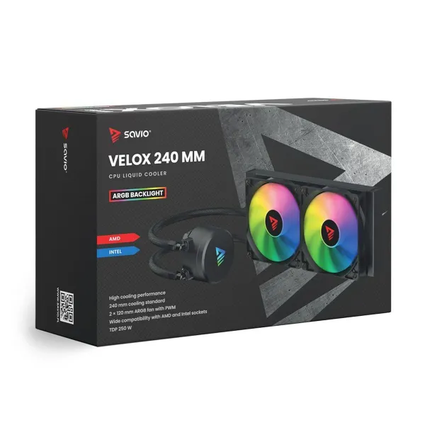 Šķidruma dzesēšanas komplekts Savio VELOX 240MM