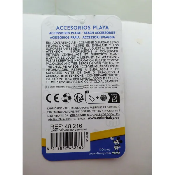 Paplūdimio žaislai Mickey Mouse Ø 18 cm (16 vnt.)