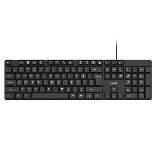 Klaviatuur Savio KB-01 Must