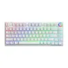 Klaviatuur Savio PHENIX WHITE GAT RED Valge