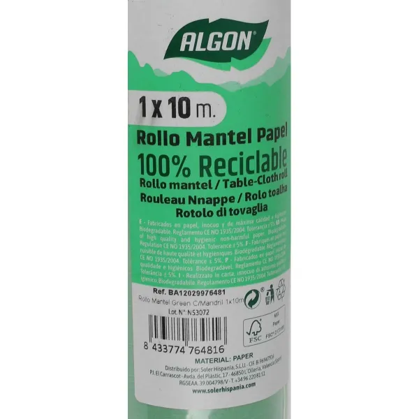 Galdauts rullī Algon Zaļš 1 x 10 m (12 gb.)
