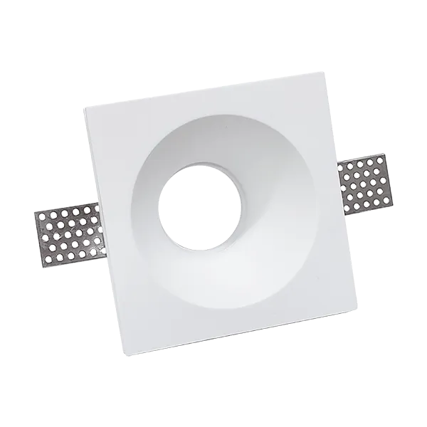 Ģipša lejupvērstais apgaismojums kvadrātveida GU10 120x120