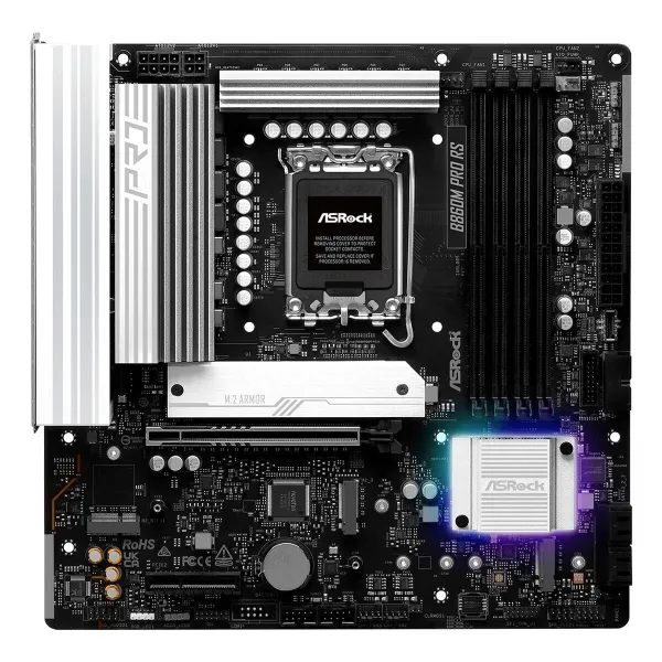 Pagrindinė plokštė ASRock B860M Pro RS Intel B860 LGA 1851