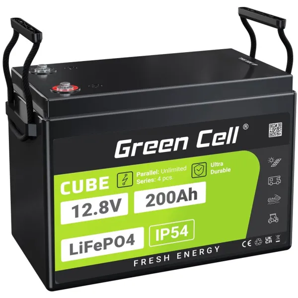 Baterija Nepertraukiamo Maitinimo šaltinio Sistema UPS Green Cell LFPGC12V200AH 200 Ah
