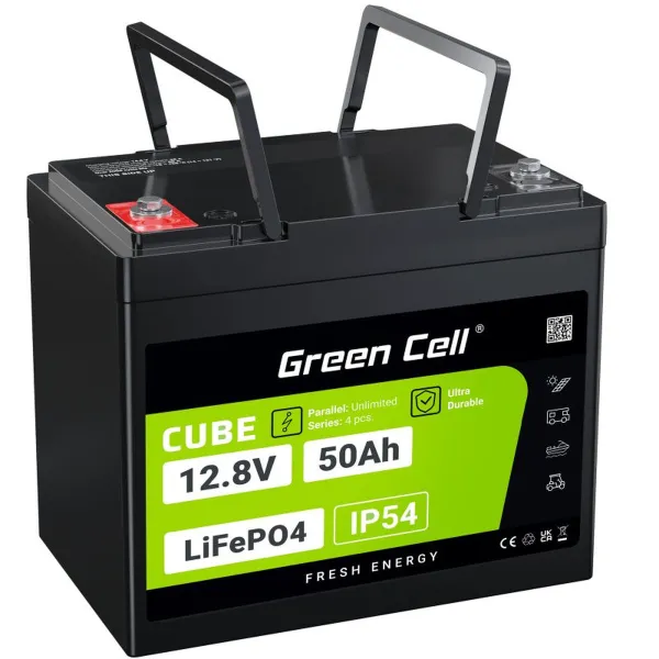 Baterija Nepertraukiamo Maitinimo šaltinio Sistema UPS Green Cell LFPGC12V50AH 12 V