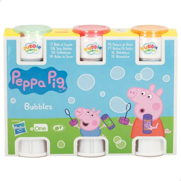 Bubble blower set Peppa Pig 3 Dalys 60 ml (24 vnt.)