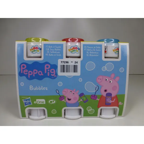 Bubble blower set Peppa Pig 3 Dalys 60 ml (24 vnt.)