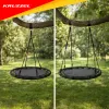 Stārķa ligzdas šūpoles 100 cm melnas