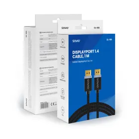 Кабель Displayport Savio CL-165 Чёрный 1 m