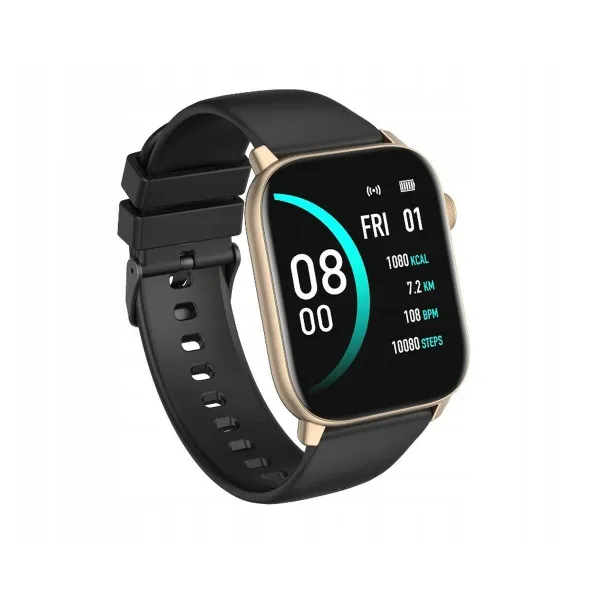 Išmanusis laikrodis Oromed ORO SMART FIT 6 Juoda Auksinis 1,69"