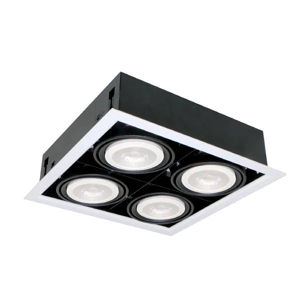 LED-KOROSTUSVALAISIN QUAD412 12W 4XE27 2700K VALKOINEN