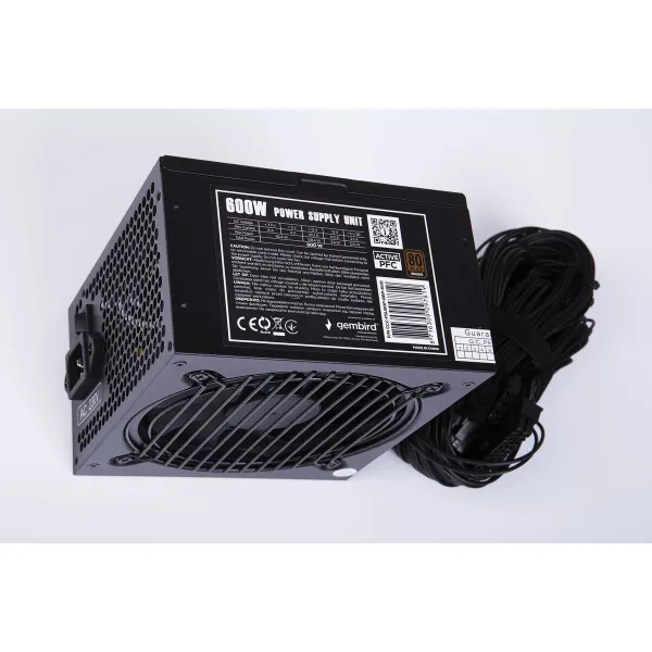 Источник питания GEMBIRD CCC-PSU80P-BBP-600 600 W 80 Plus Bronze