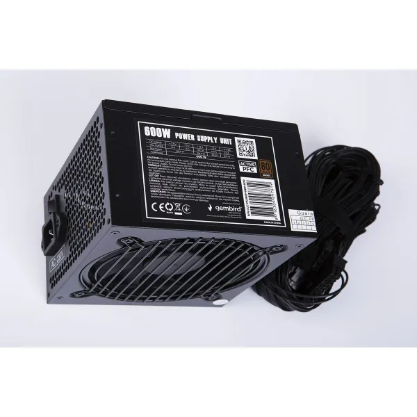 Источник питания GEMBIRD CCC-PSU80P-BBP-600 600 W 80 Plus Bronze