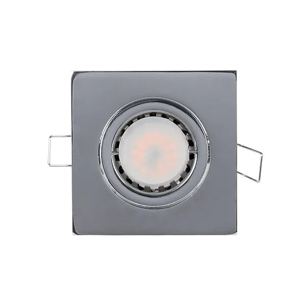 LED METAL SQUARE SPOTLIGHT PAR 16 5.5W 2700-3000K CHROME