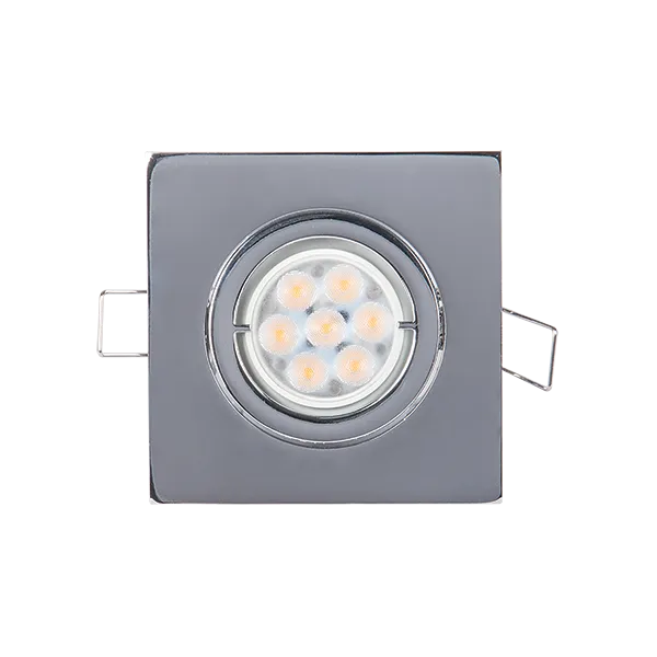 LED metallist ruudukujuline kohtvalgusti suure võimsusega 6W 2700-3000K kroom