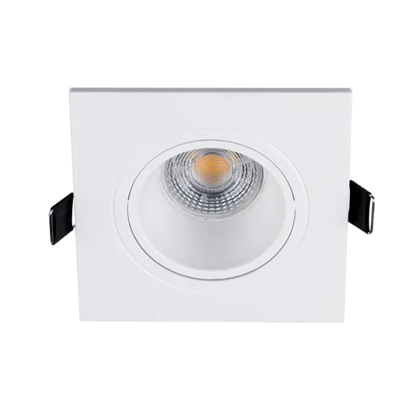 LED plastmassist ruudukujuline kohtvalgusti PAR 16 COB 7W 2700-3000K valge