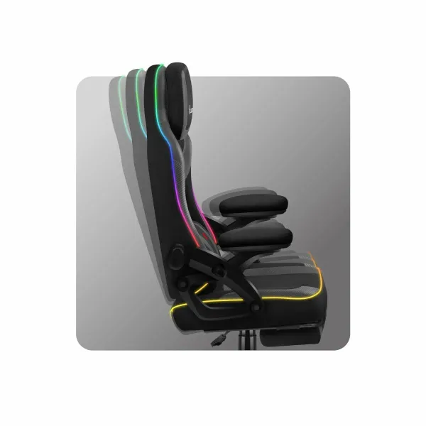 Žaidimų kėdė Huzaro HZ-FORCE 4.6 RGB BLACK MESH