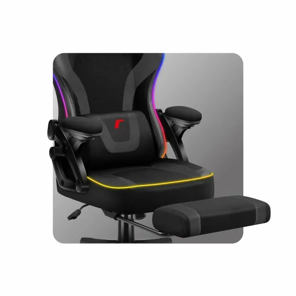 Žaidimų kėdė Huzaro HZ-FORCE 4.6 RGB BLACK MESH