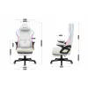 Žaidimų kėdė Huzaro HZ-FORCE 4.6 RGB WHITE MESH
