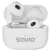 Belaidės ausinės Savio TWS-01PRO Balta
