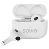 Belaidės ausinės Savio TWS-01PRO Balta